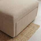 Sofá - cama de canto de 4 lugares com puff e arrumação extra – ZurieSofáBudwing