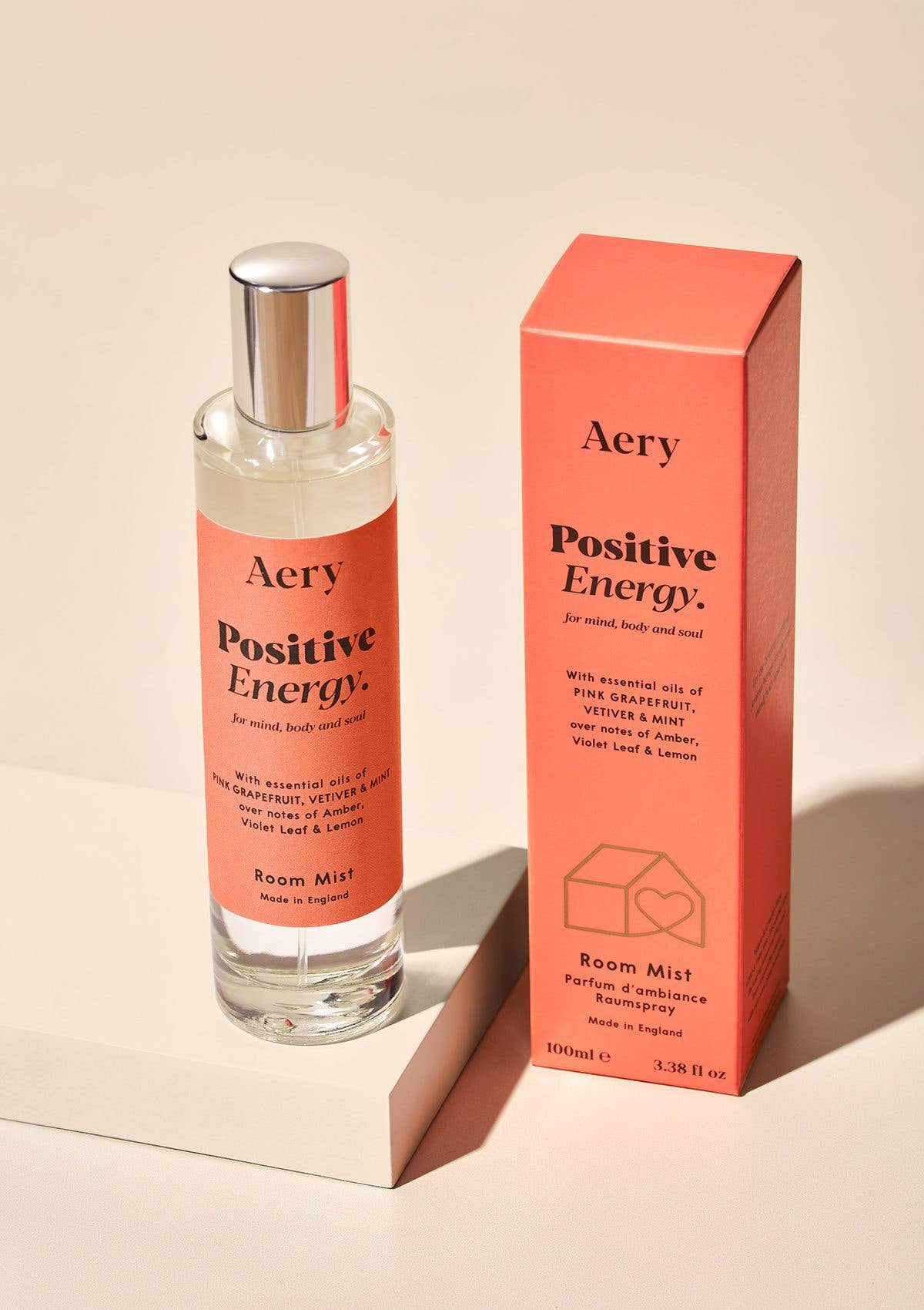 Room Mist - Energía positiva - Vetiver de pomelo rosa y menta